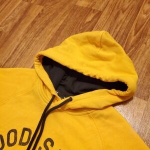 Under Armour‎ Project Rock Hoodie Men Small Yellow Blood Sweat Respect
